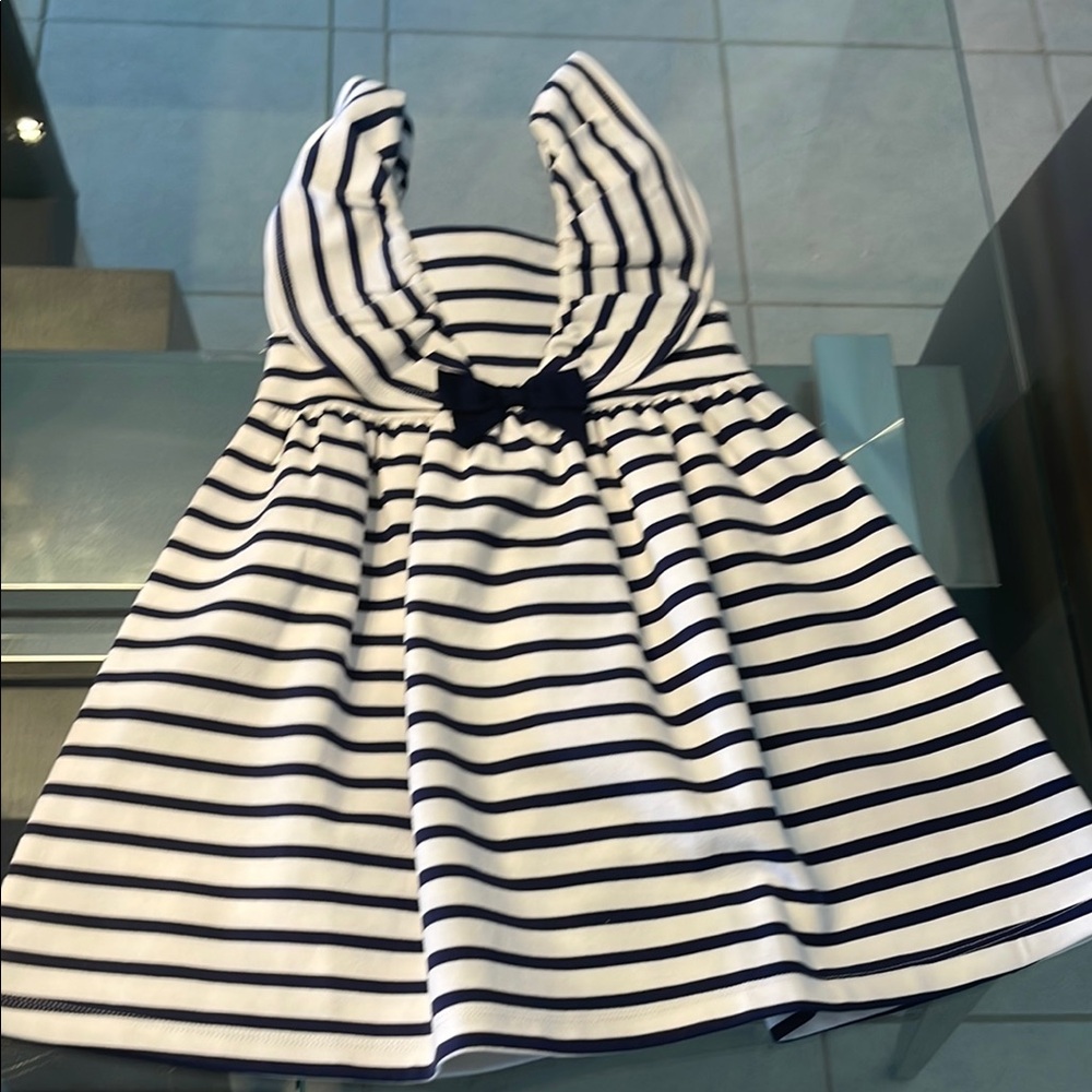 Janie and Jack Black and White Sleeveless Sundress